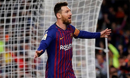 messi ghi ban giup barca vo dich som ba vong