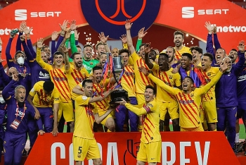 Messi lập cú đúp, Barca đoạt Cup Nhà Vua