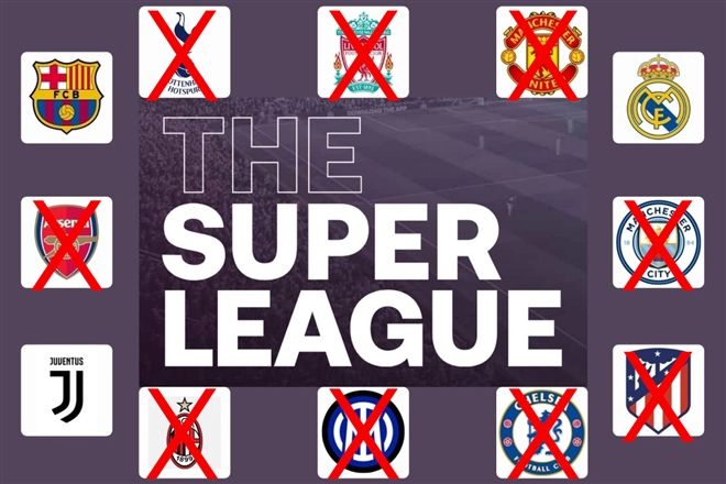 Super League sụp đổ: Thảm bại hay chiêu trò của các thế lực bóng đá châu Âu? - 1