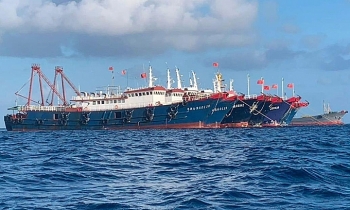 Hành tung đội tàu Trung Quốc từng neo đậu tại bãi Ba Đầu