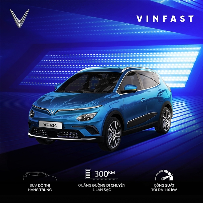 Lộ diện hình ảnh ô tô điện VinFast VF e34 lần đầu xuất hiện trên đường phố - 4