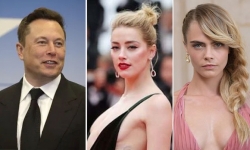 Elon Musk phủ nhận sex tập thể với Amber Heard và Cara Delevingne