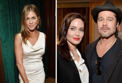 Jennifer Aniston phản ứng khi Brad Pitt thân thiết với Angelina Jolie