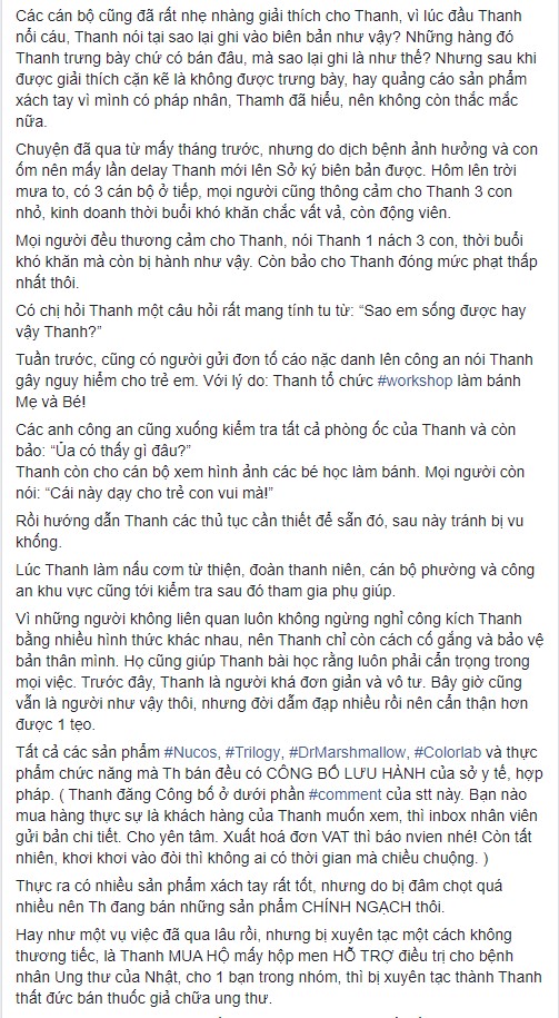 bi phat nang vi ban my pham khong nguon goc nha van gao van tan dung thanh ly gia re