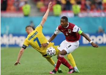 Kết quả EURO 2020: Tuyển Áo đánh bại Ukraine, đấu Italy ở vòng knock-out