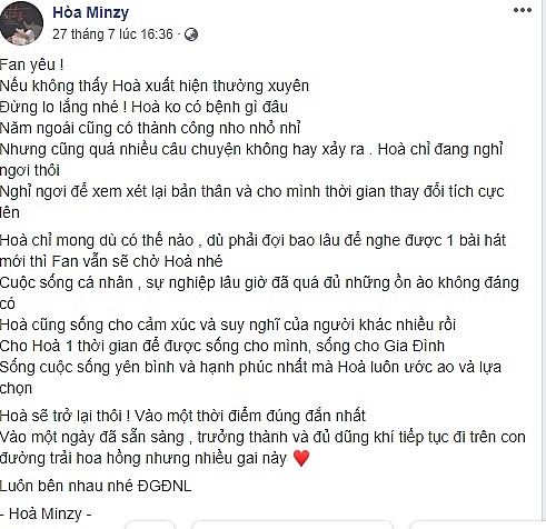 xon xao tin hoa minzy voi va tuyen bo dung su nghiep de lay chong