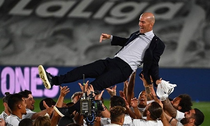 zidane vo dich la liga tuyet hon champions league