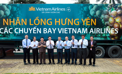 nhan long hung yen co mat tren cac chuyen bay vietnam airlines