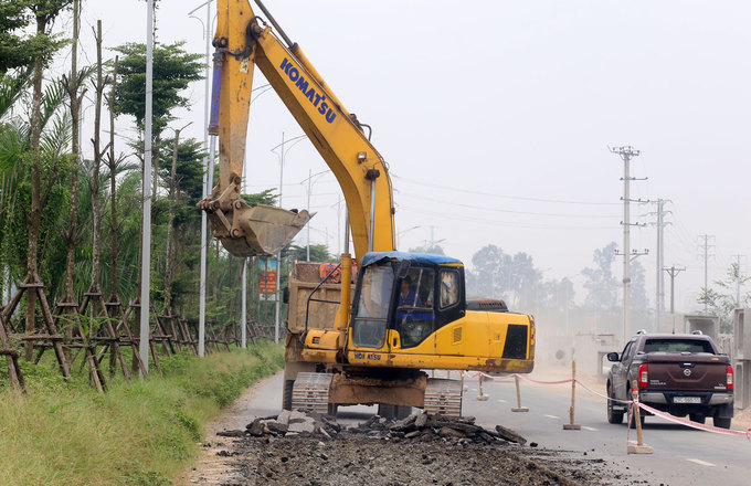 duong 5000 ty noi bon quan huyen ha noi sap khanh thanh