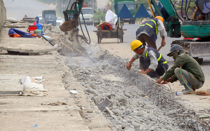 duong 5000 ty noi bon quan huyen ha noi sap khanh thanh