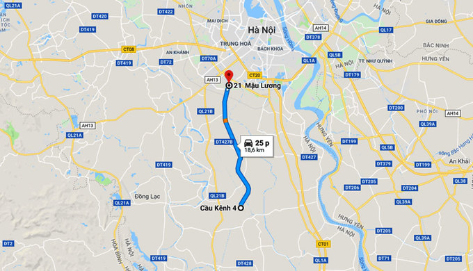 duong 5000 ty noi bon quan huyen ha noi sap khanh thanh