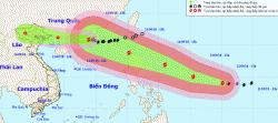 sieu bao mangkhut sap vao bien dong