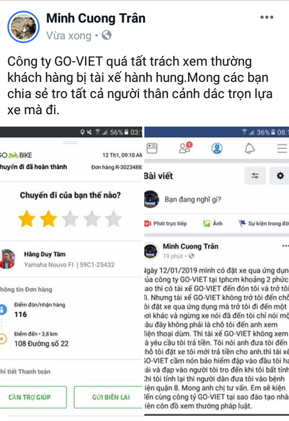 dien vien kim nha khong phai khach dau tien bi tai xe go viet danh ngat xiu