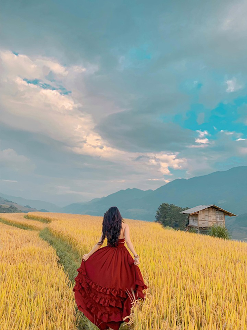 co gai ha noi lac giua mu cang chai