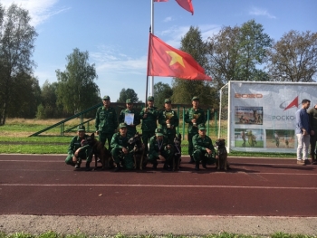 Đội huấn luyện chó nghiệp vụ đoạt nhiều giải thưởng tại Army Games 2020