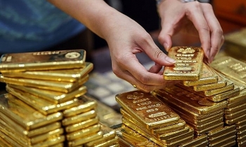 Giá vàng tiếp tục tăng, chứng khoán Mỹ giảm từ đỉnh