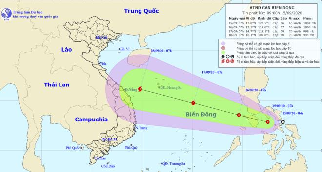 Áp thấp nhiệt đới hướng vào Biển Đông, khả năng mạnh thành bão - 1