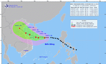 Bão số 5 giật cấp 12 cách Hoàng Sa 200km, dự báo sẽ đổ bộ đất liền Quảng Trị-Quảng Ngãi