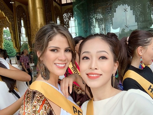 a hau phuong nga va no luc noi bat tai miss grand international 2018