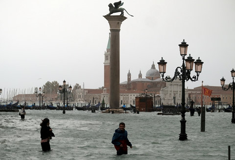 thanh pho noi venice bi ngap lut