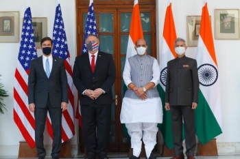Ngoại trưởng Mỹ tới Ấn Độ kêu gọi hợp tác đối phó Trung Quốc