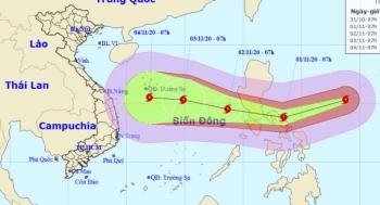 Siêu bão Goni cấp 17 đang hướng vào Biển Đông