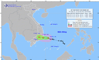 Áp thấp nhiệt đới áp sát Khánh Hòa-Bình Thuận, Trung bộ đề phòng lũ dồn dập