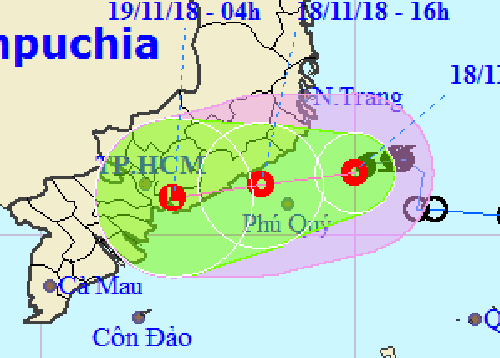 bao toraji suy yeu thanh ap thap nhiet doi