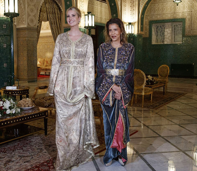 ivanka trump du tiec voi cong chua morocco