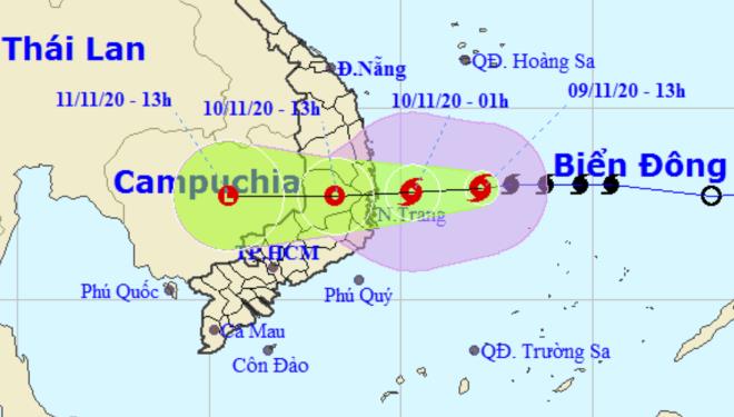 Bão số 13 di chuyển nhanh, cường độ mạnh nhất đạt cấp 14, giật cấp 16 - 2