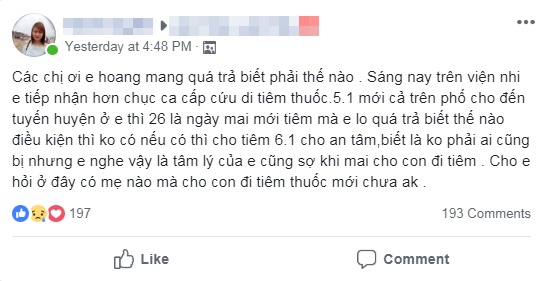 tre khoc thet tim tai sau tiem vac xin combe five cuc truong y te du phong noi gi