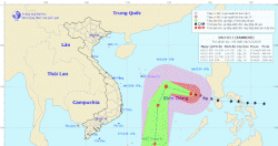 Bão số 7 giật cấp 13 và hướng di chuyển phức tạp