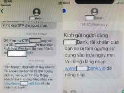 Bộ Công an cảnh báo thủ đoạn nhắn tin mạo danh ngân hàng