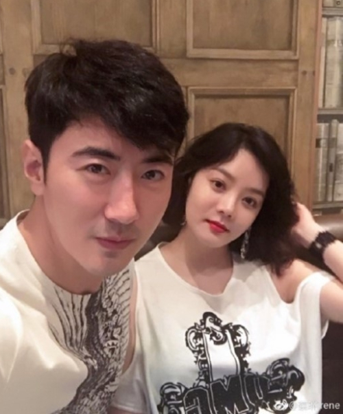 Chae Rim và chồng khi còn chung sống bên nhau.