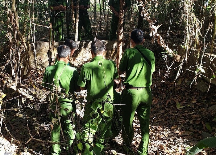 phat hien 2 hop so xuong nguoi trong vuon cao su o tay ninh