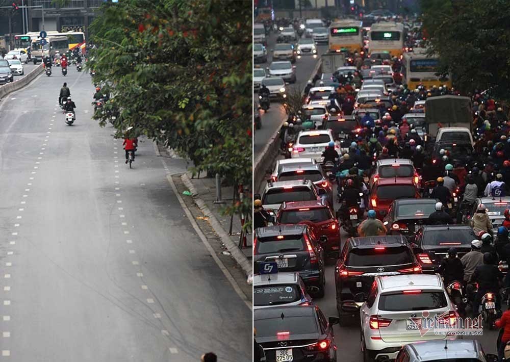 ky dieu ha noi sang mung 1 tet duong pho bong thenh thang