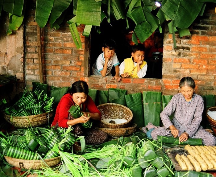 banh chung khong nhan