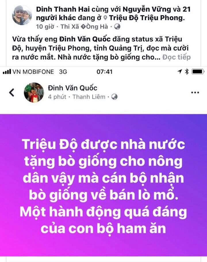 thuc hu chuyen can bo xa mang bo chinh sach ban vao lo mo