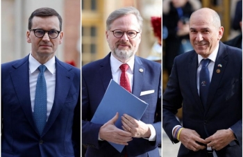 Ba Thủ tướng các nước châu Âu đến Kiev giữa lúc chiến sự căng thẳng