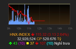 roi gan 40 diem vn index lui ve muc thap nhat tu dau nam