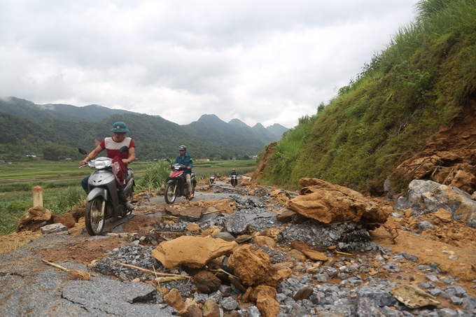 khung canh tan hoang o vung ron lu ha giang