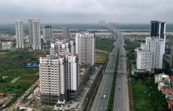 'Rừng chung cư' dọc tuyến đường ngoại giao ra sân bay Nội Bài 'Rừng chung cư' dọc tuyến đường ngoại giao ra sân bay Nội Bài