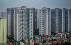 'Rừng chung cư' chen chúc ở cửa ngõ phía tây Hà Nội 'Rừng chung cư' chen chúc ở cửa ngõ phía tây Hà Nội