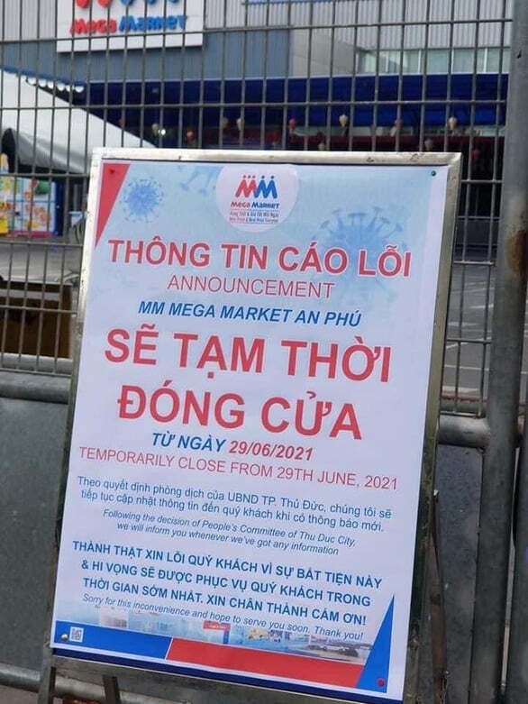 TP.HCM phong tỏa tạm thời siêu thị Mega Market An Phú - 1