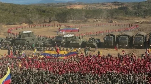 venezuela huy dong mot trieu nguoi dien tap phong thu