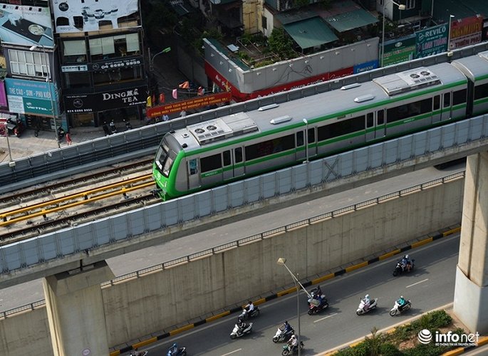 anh tau duong sat tren cao cat linh ha dong chay thu tren pho ha noi