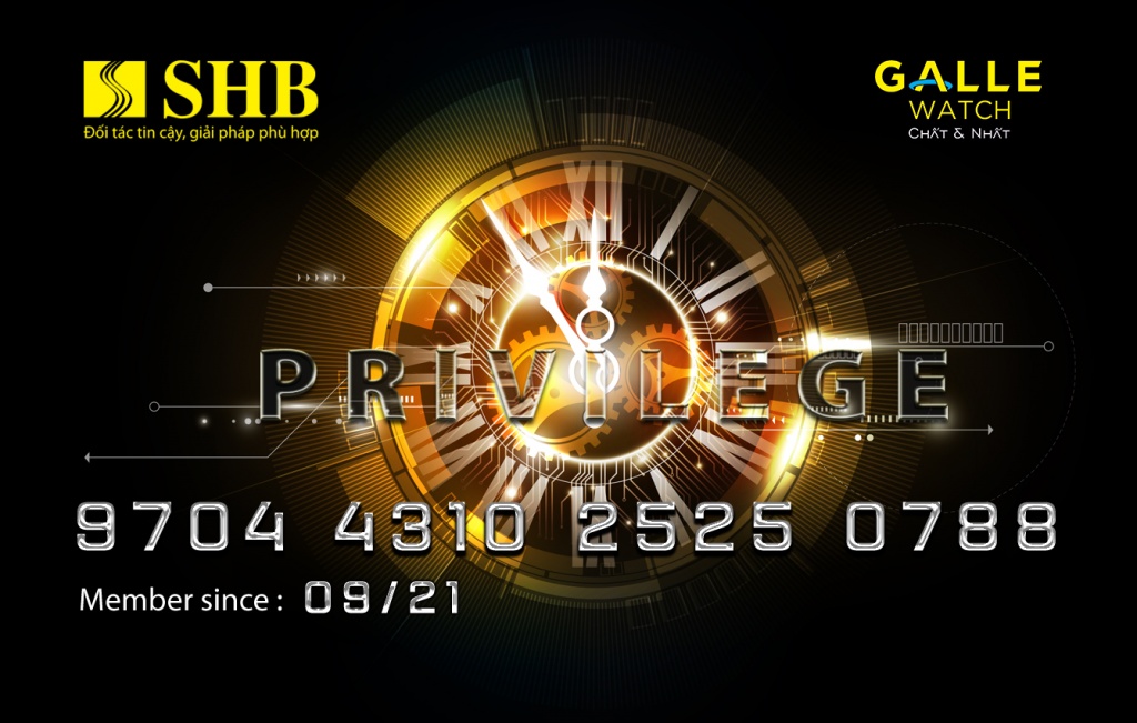 shb ra mat the dong thuong hieu shb galle privilege prepaid card voi nhieu khuyen mai hap dan