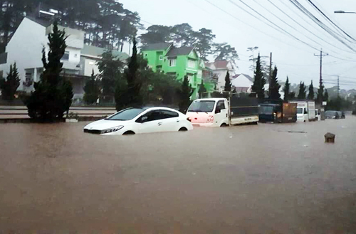 nhieu khach du lich huy phong o da lat vi mua lu