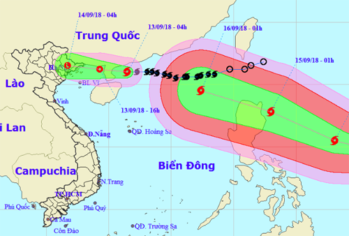 sieu bao mangkhut sap vao bien dong