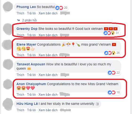 anh a hau phuong nga tren fanpage miss grand 2018 fan quoc te khen nuc no